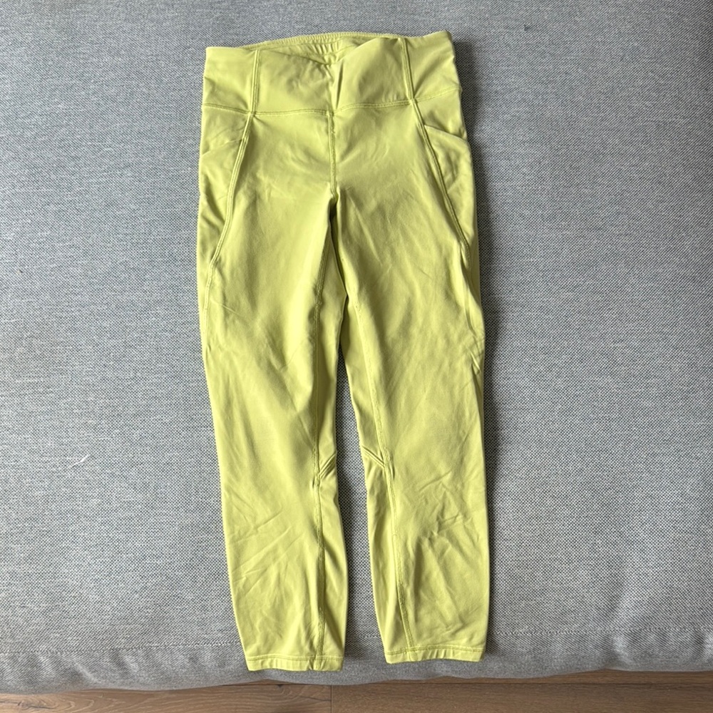 Bright Yellow High-Waisted Leggings